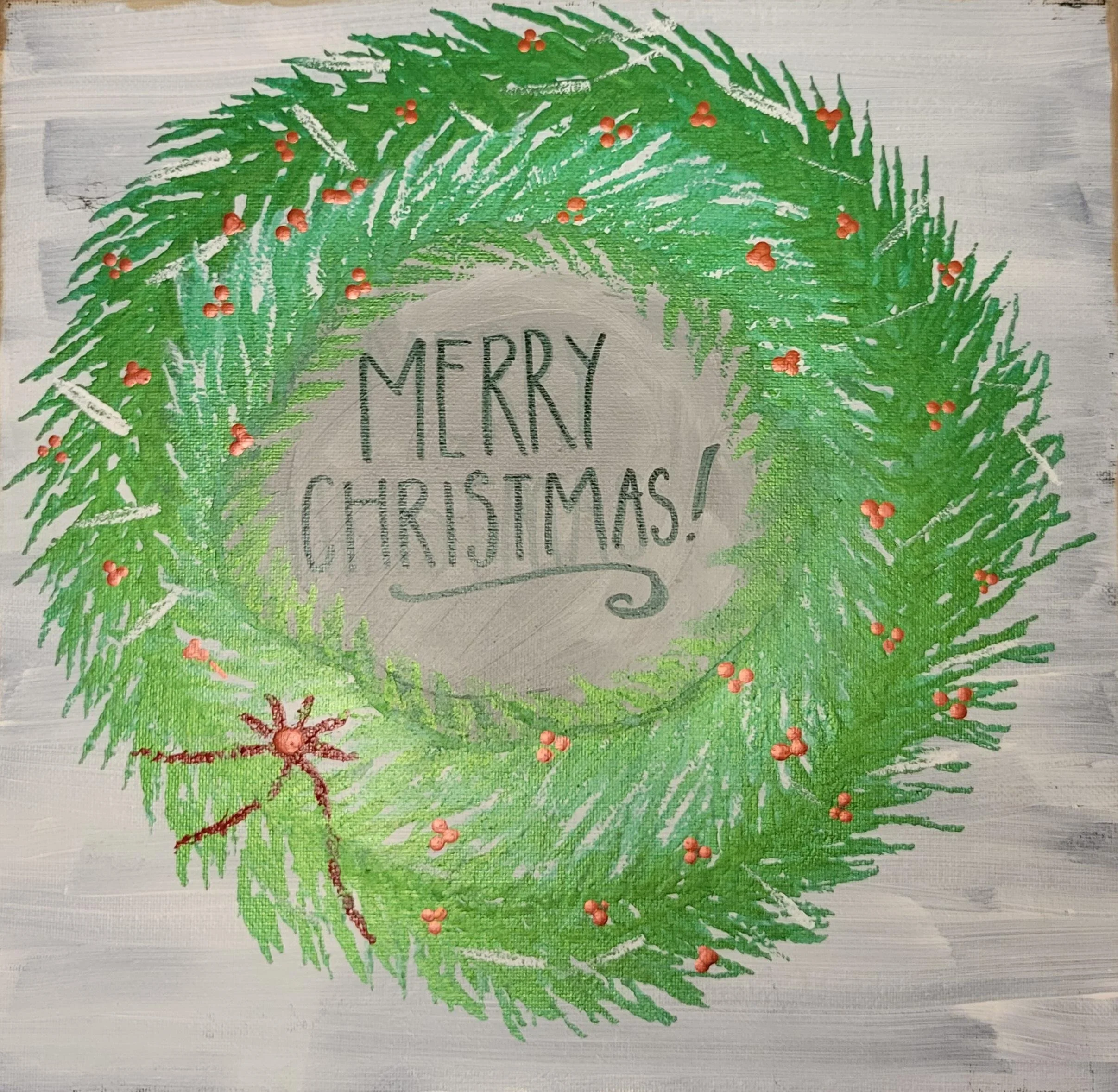 Christmas Wreath Canvas