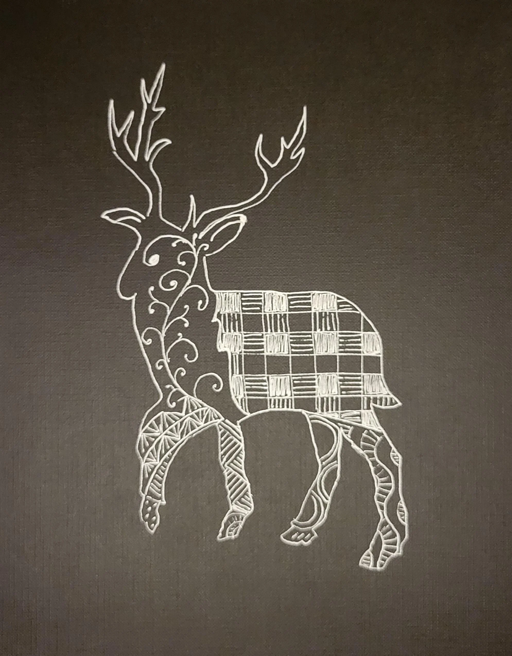 Zentangle Deer Artwork