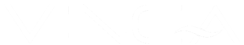 White logo for Vinca