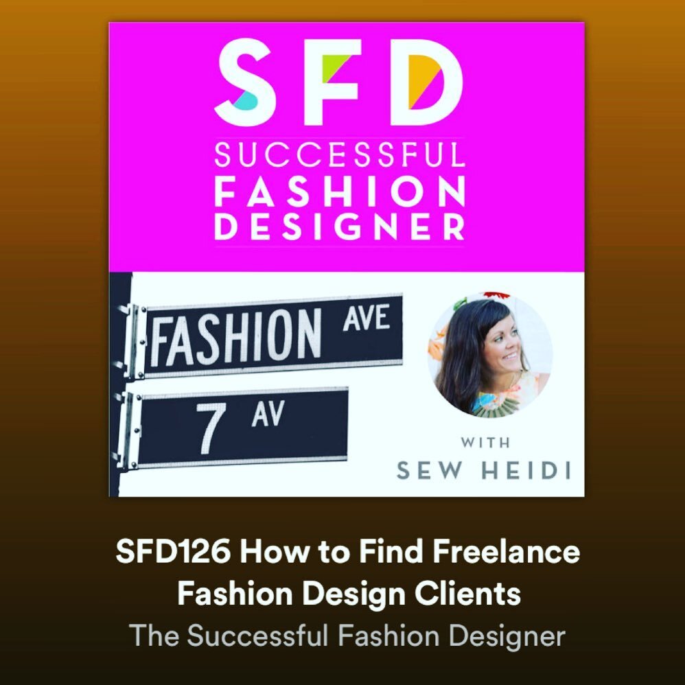 Spamming your feed but I&rsquo;m so excited to be able to share my fashion freelance journey, with all its ups and downs and surviving through a freaking PANYYY. Please if you have some time check out Succesful Fashion Designers Podcast by @sewheidi 