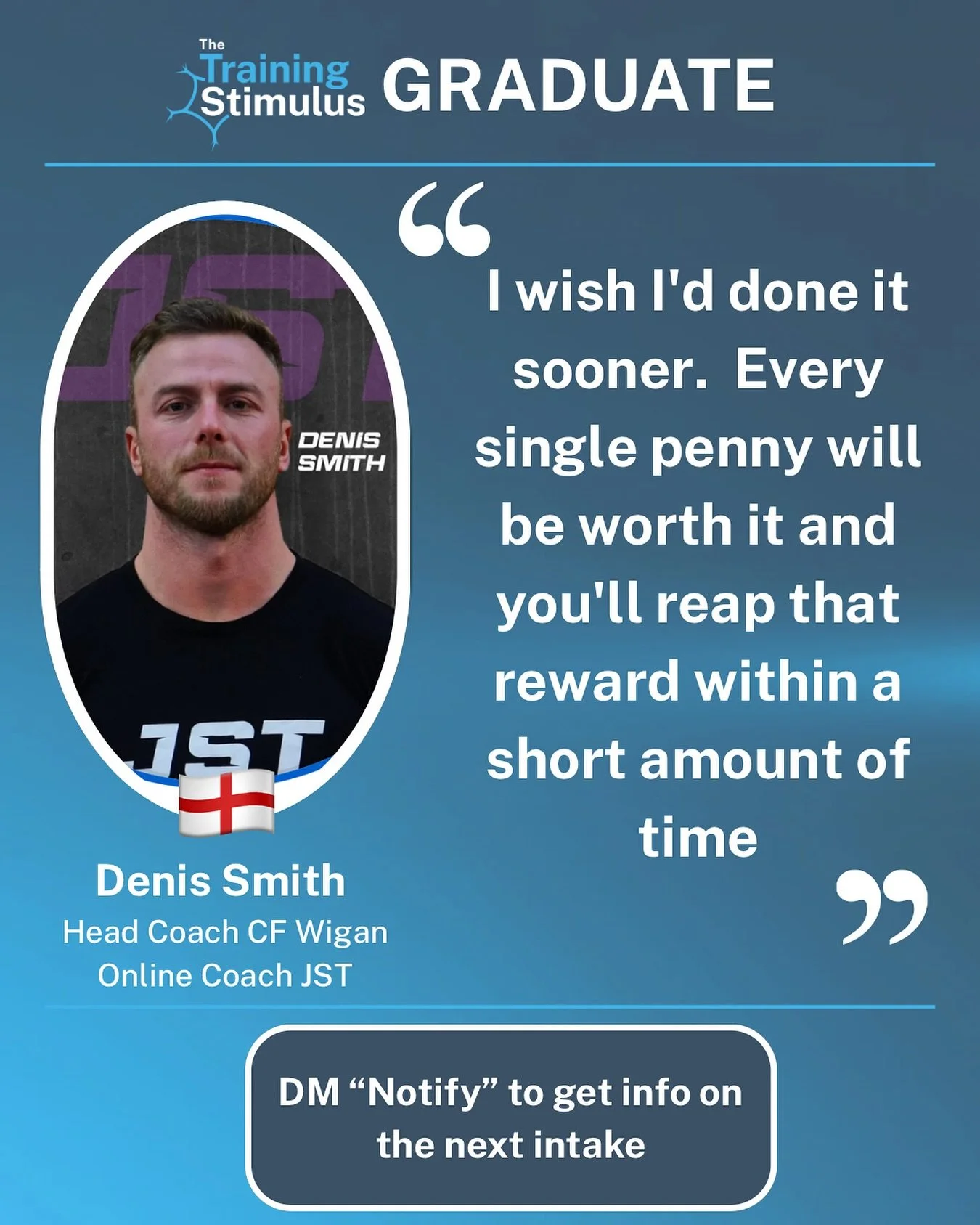 &ldquo;I wish I&rsquo;d done it sooner.&rdquo;
Massive congratulations to @denissmith.coach on graduating the Mentorship! 🎉

Denis came in with a clear goal:
🔎 &ldquo;I want to confidently spot movement issues and know how to fix them.&rdquo;

Six 