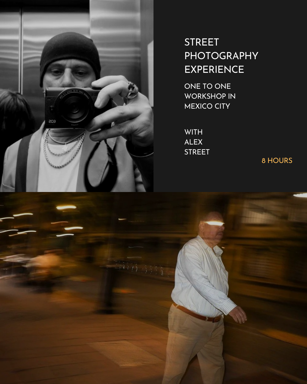 8 HOURS FULL DAY STREET PHOTOGRAPHY EXPERIENCE IN MEXICO CITY