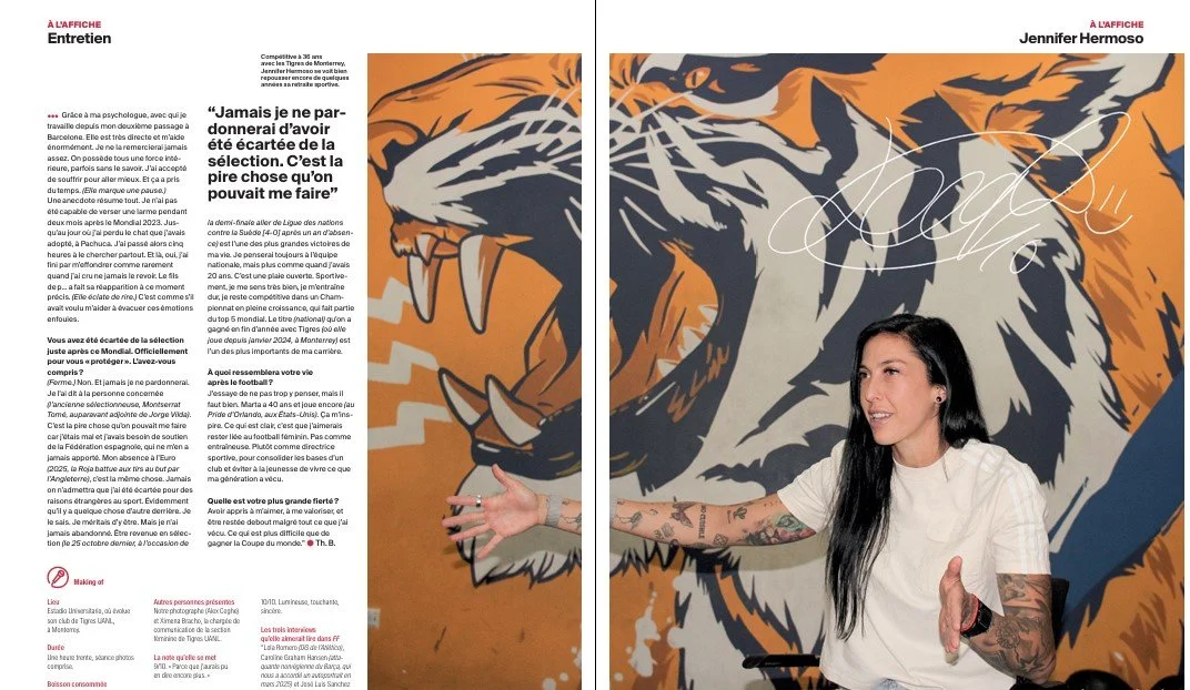 FRANCE FOOTBALL MAY 2026 COVER + MAIN ARTICLE JENNIFER HERMOSO