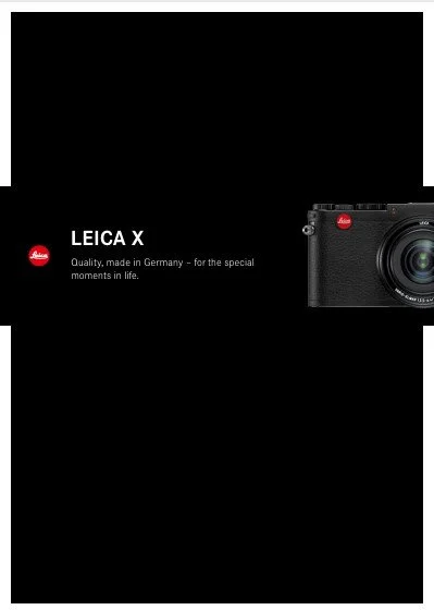 LEICA X BROCHURE