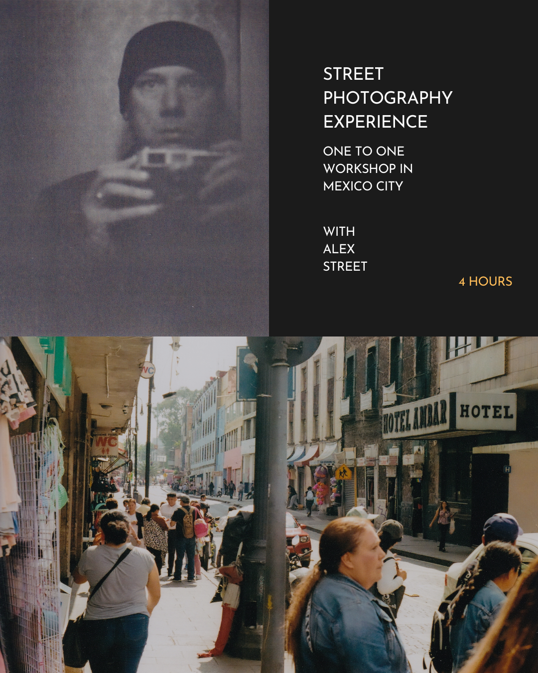 4 HOURS STREET PHOTOGRAPHY EXPERIENCE IN MEXICO CITY