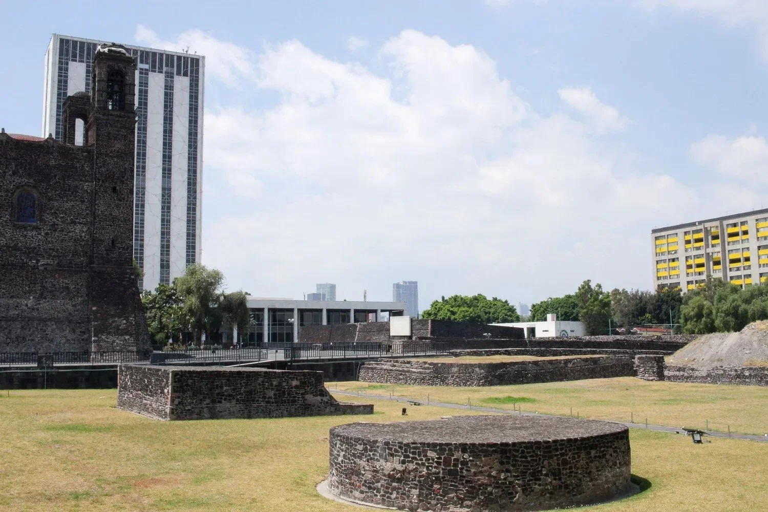 Urban Landscape photograph by Alex Coghe of Tlatelolco archeological site.