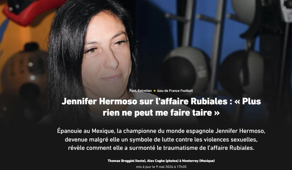 FRANCE FOOTBALL MAY 2026 COVER + MAIN ARTICLE JENNIFER HERMOSO