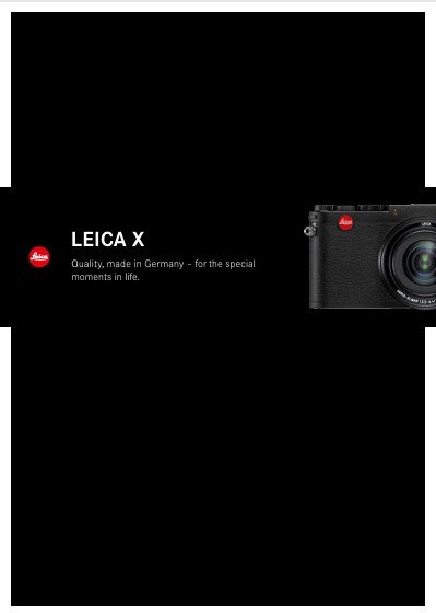 Leica X Catalog 2013 