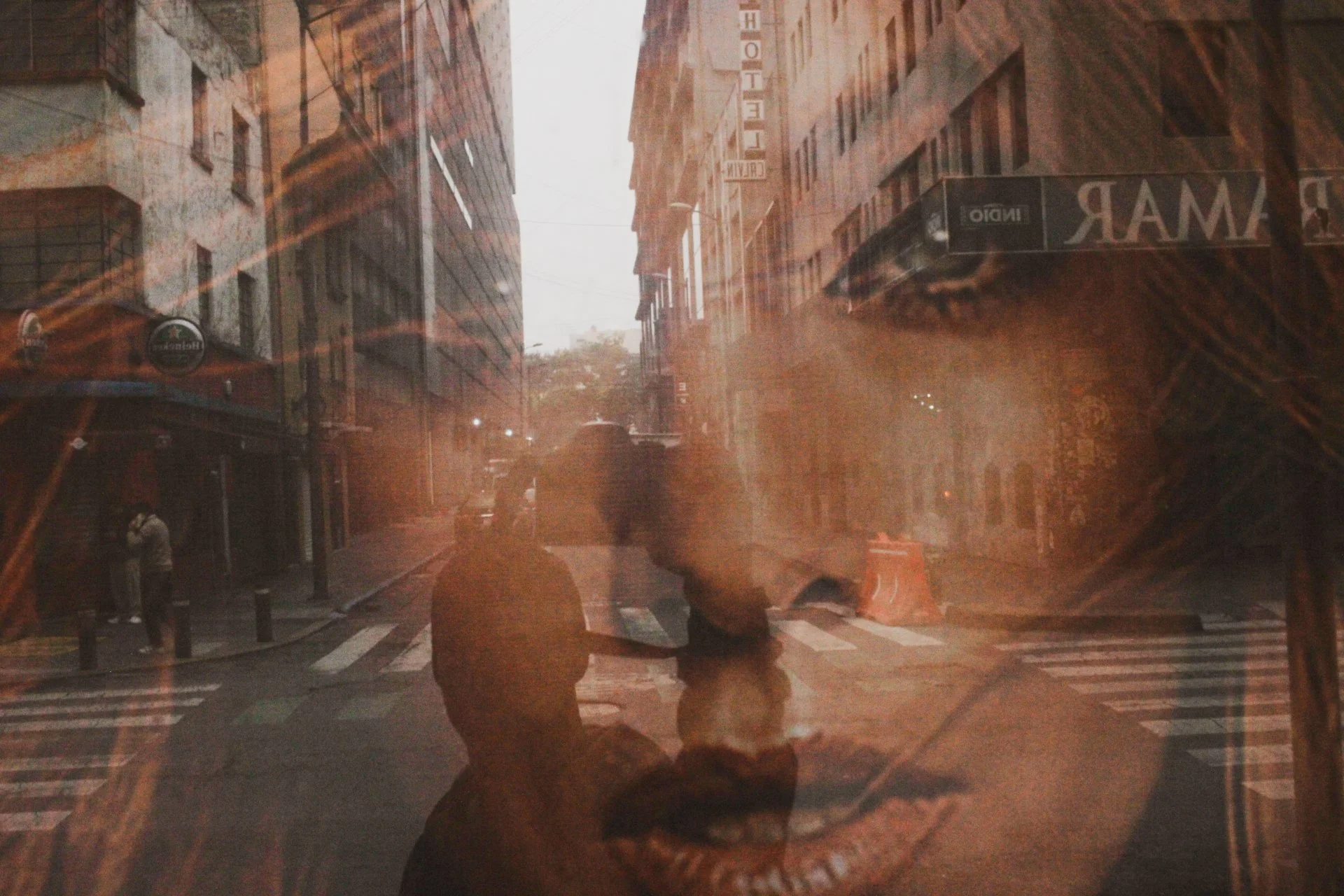 Reflection from a theatre. Mexico City. Alex Coghe