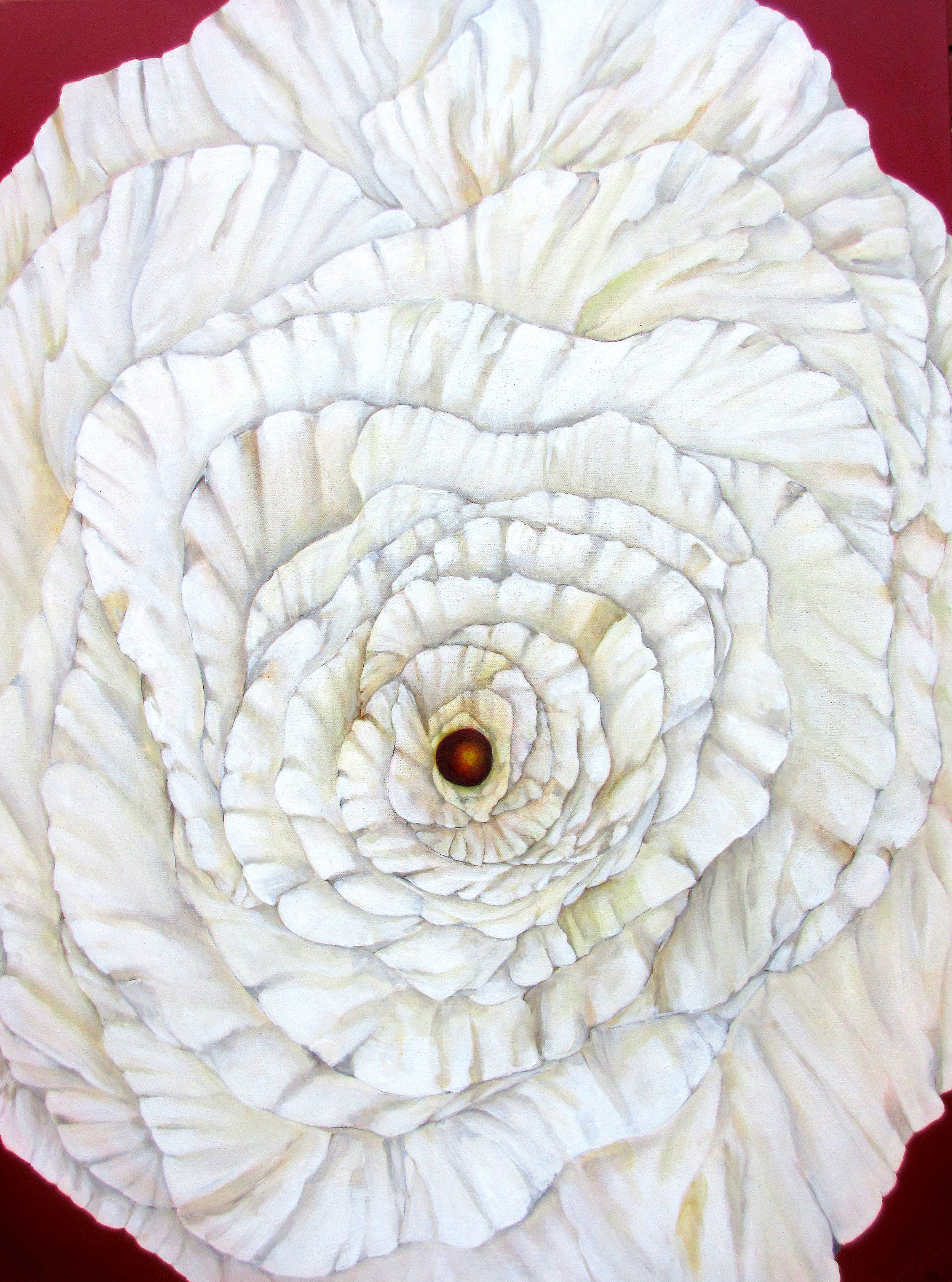 Large White Bloom 1021;      36 x 48