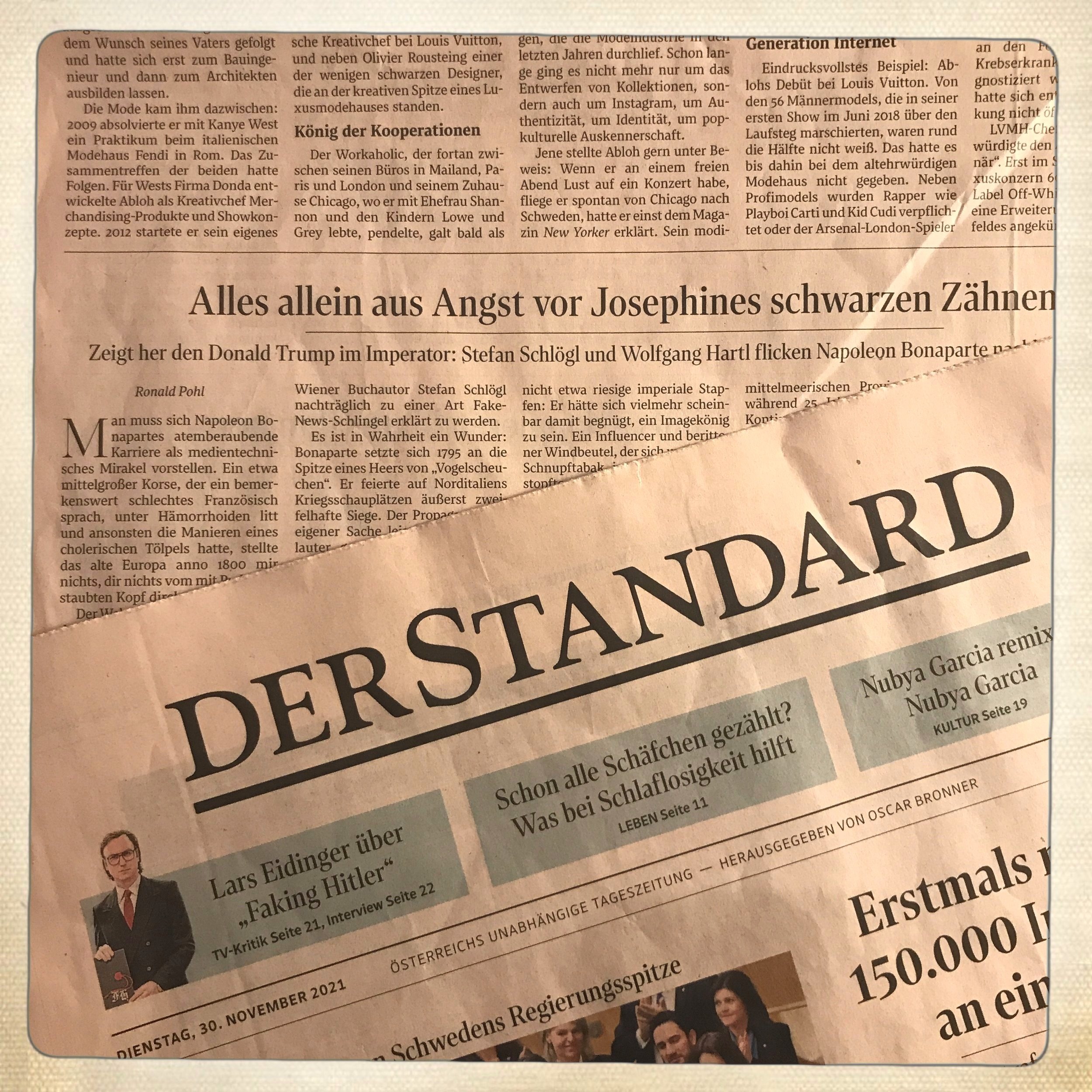 Der Standard, 30.11.2021
