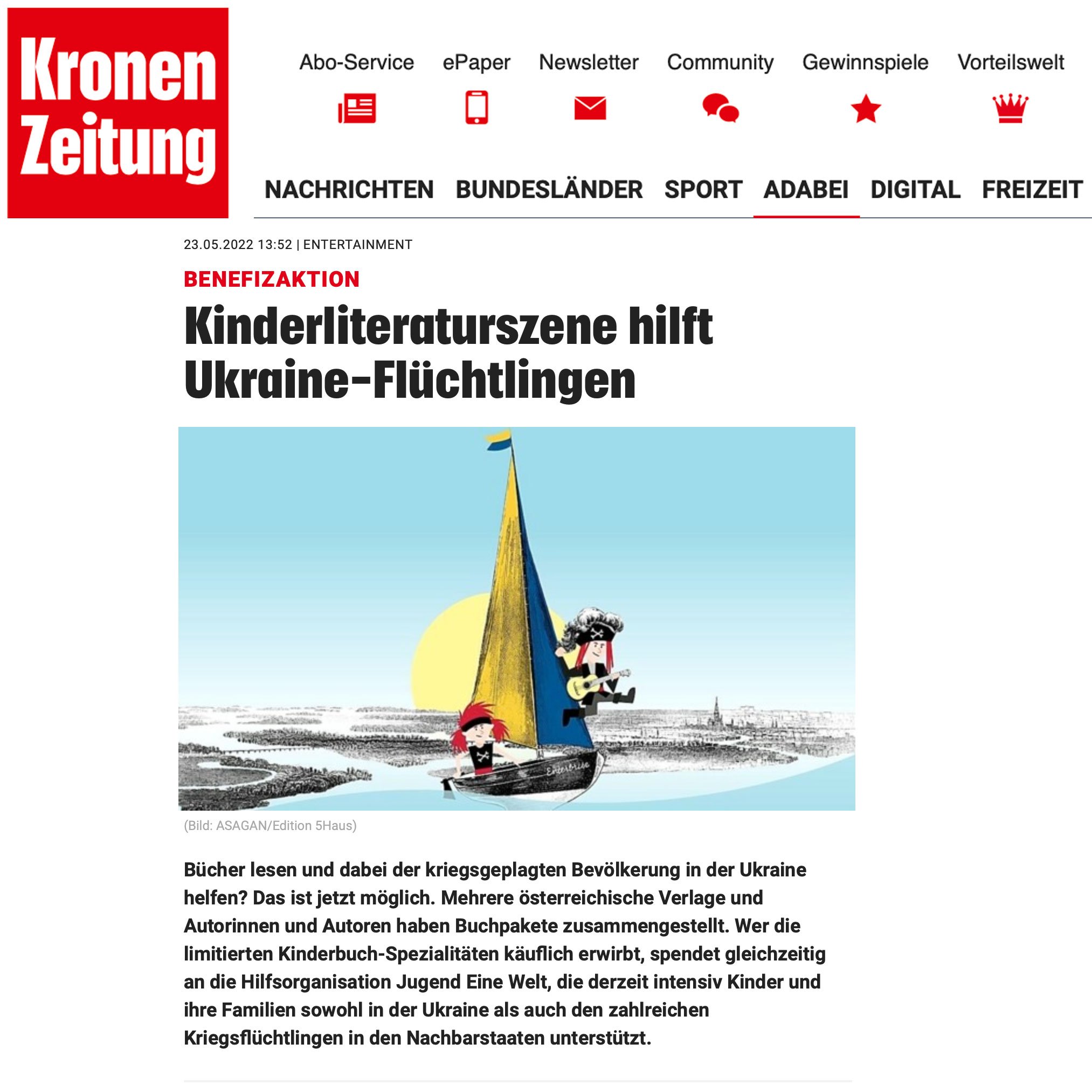 Kronen-Zeitung, 23.5.2022