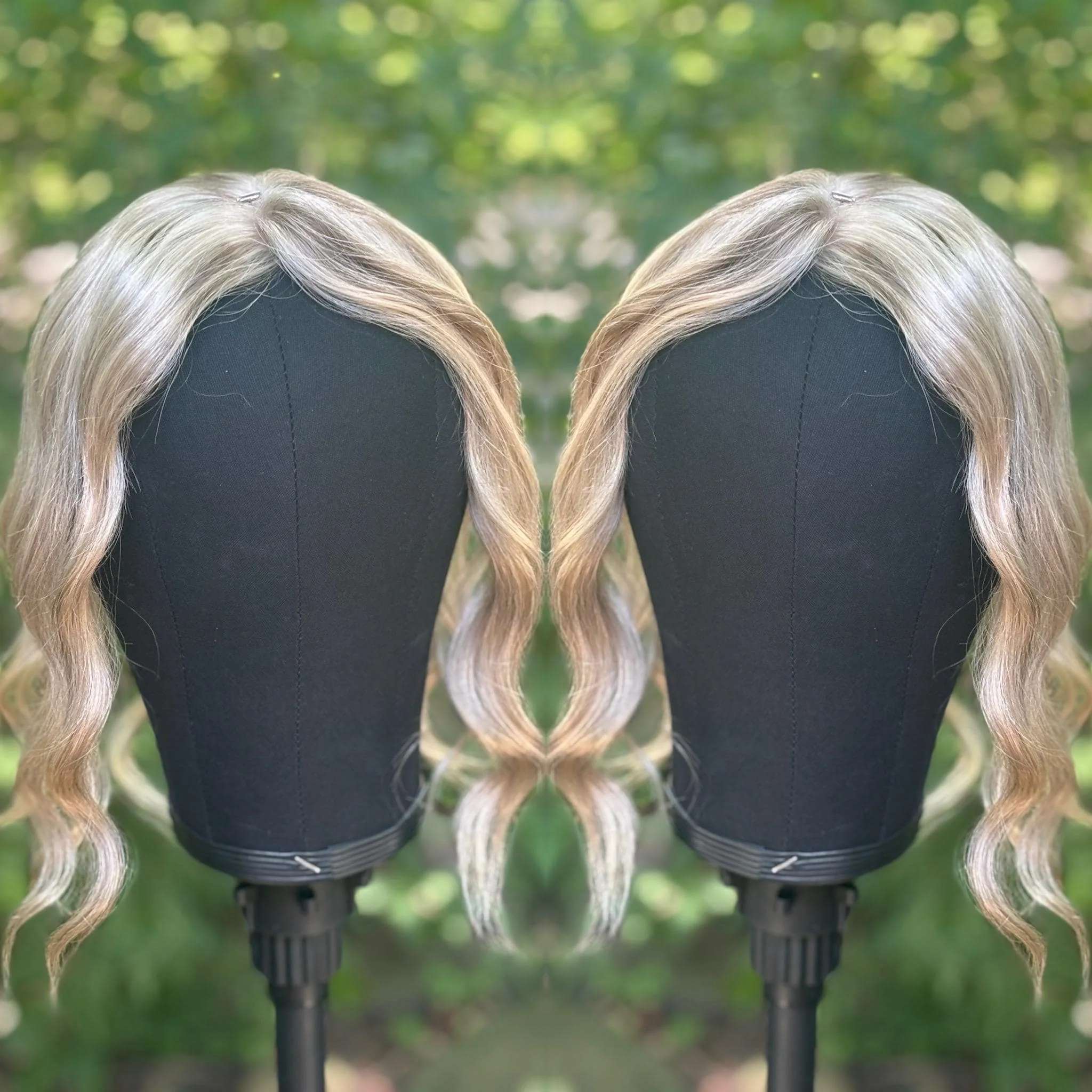 White mocha hair topper