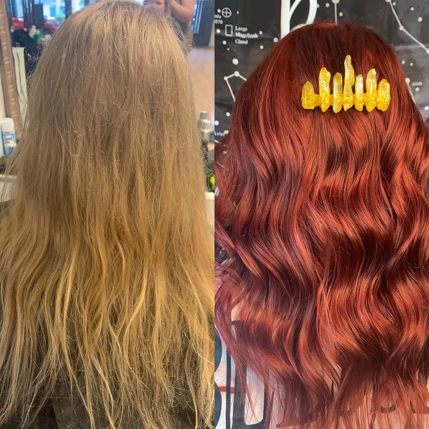 Second finalist entry! @cosmoprofbeauty 

#LTC25#Cosmoprofbeauty#redcategory#finalist#before#afters#pravana#reds#red