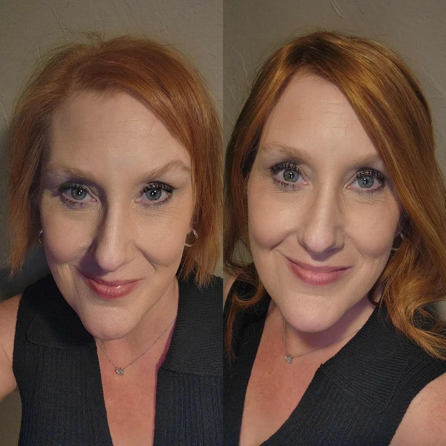 This beautiful client bought a hair topper from me online! The gorgeous highlight auburn topper!
How amazing does she look? 
Sending hair toppers all over the world!
Thanks Monica!❤️❤️❤️❤️❤️
#customhairtoppers#Hairbyleash#Locksbyleash#customhairp