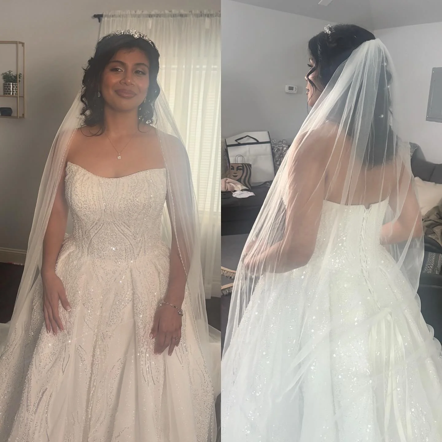 My gorgeous bride!!!👰‍♀️ @jocelyne.guzman 
Hair by me 
Makeup by- additional artist