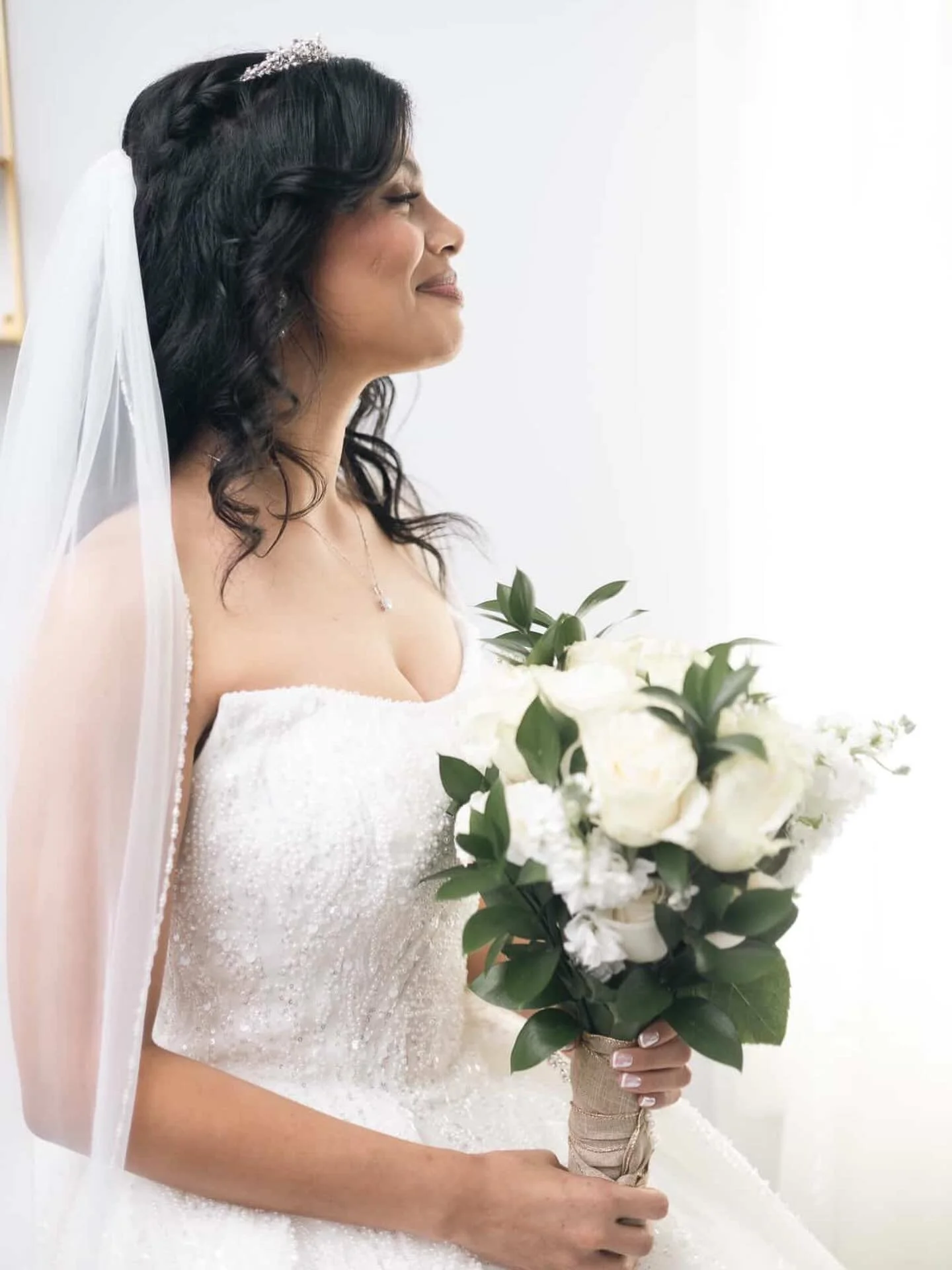 My gorgeous October bride!
#hair by me- 

Also my first time bustling a dress! How gorgeous is she? @justcris___  @jocelyne.guzman