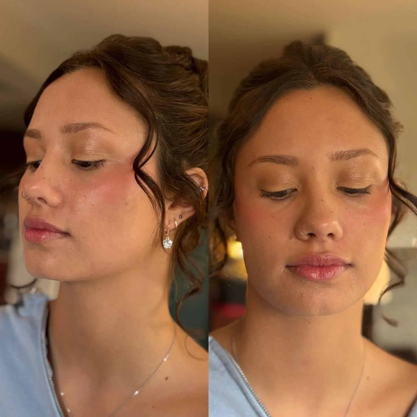 Gorgeous soft bronze glam, how beautiful is she?

Working with my bestie @amandamarie.bridal