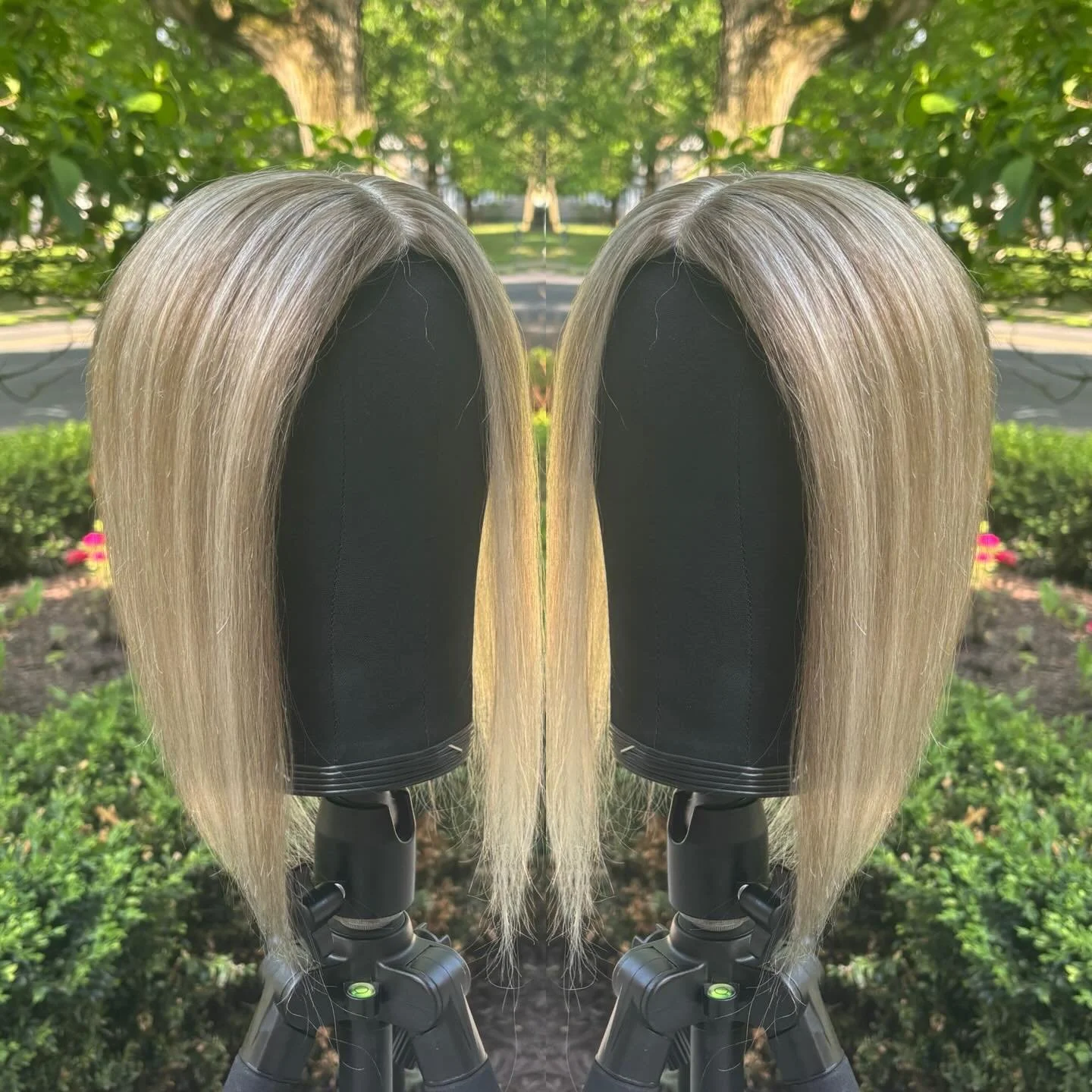 Gorgeous  ash blonde lowlighted topper.

3x5 inch silk base 

14 inches 

100 percent human hair 

Custom colored and hand tied 

So gorgeous! I&rsquo;m so proud of this piece! 

Can add layers or bangs- 

$350 usd plus shipping 

Payments available 