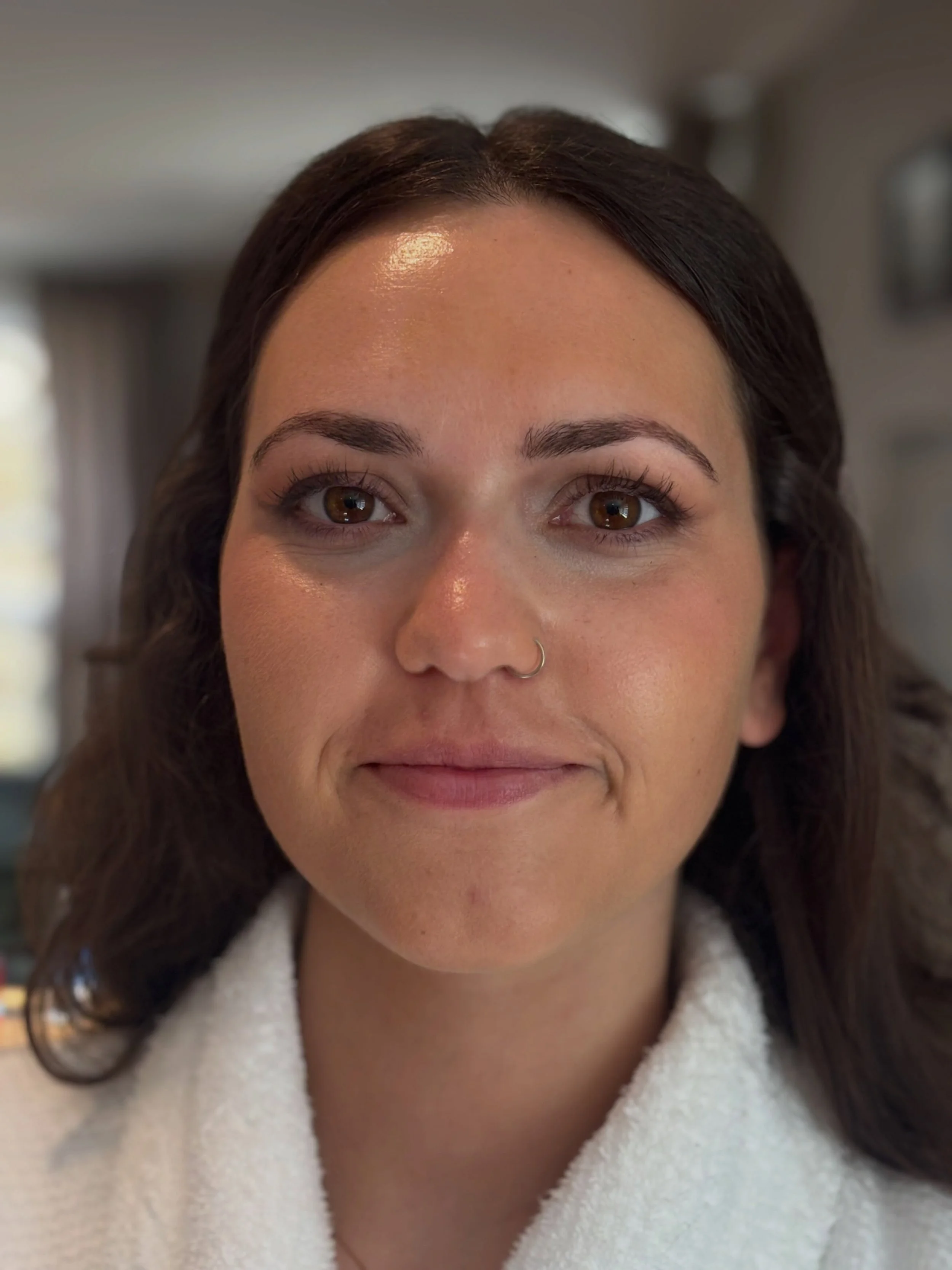 Gorgeous natural makeup- 

Working for @larimanz 

We did tinted moisturizer- some bronzer on the lids and some mascara- some light bronzer on cheeks- she wanted no lip color as she was going to use aquaphor how beautiful is she?