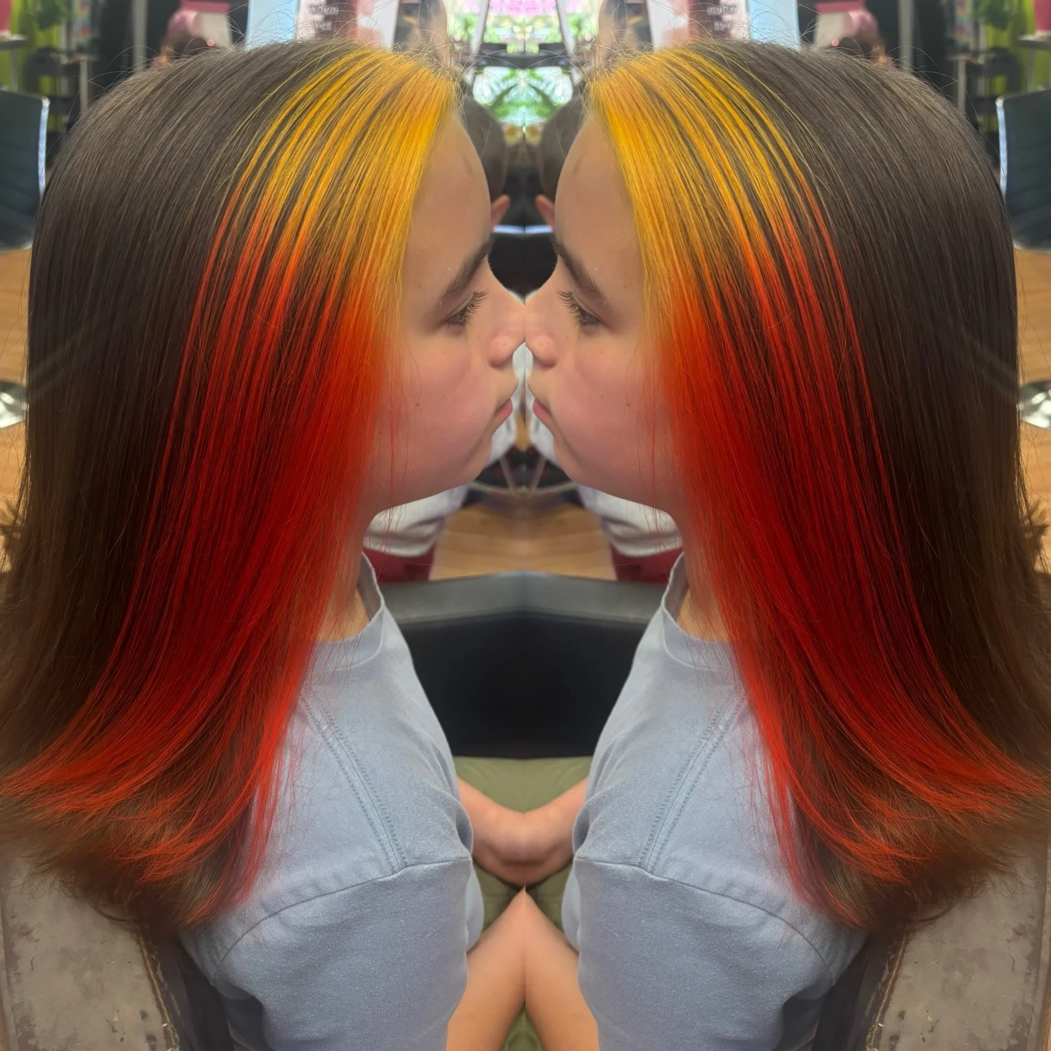 Gradient hair for the Fall 🍁🍁🍁🍂🍂🍂🍂🍂

How amazing is this kid? @4hatchlings