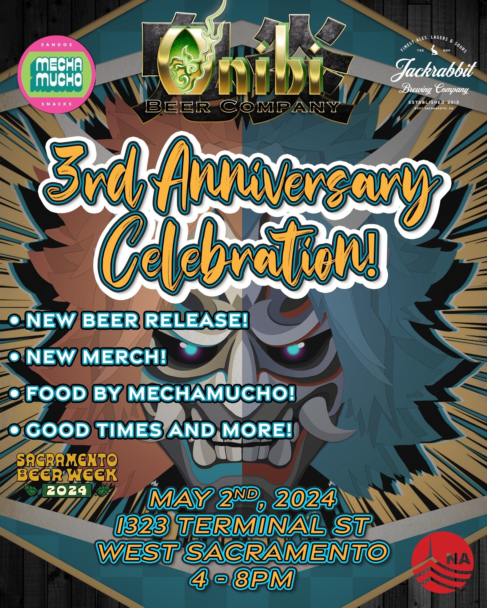 On May 2nd, come by and celebrate our 3rd anniversary with our new session IPA release, New Merch, food by @mechamucho, brewhouse tours, good times and more!  Starting at 4pm!  Family &amp; dog friendly, no cover and plenty of seating!  Hope to see e