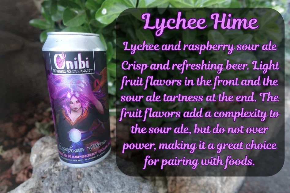 The California Brewer's Festival favorite: Lychee Hime sour ale. Refreshing, light and fruity. Our sour ale is tart and complex, making it a great addition to your list of favorites!
#onibibeer #lycheehime #sourale