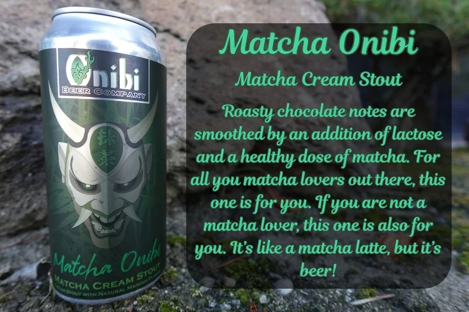 Pop open this creamy matcha stout and relax. Roasted chocolate notes and delicious matcha create an unforgettable experience that's too tasty to pass up.
#onibibeer #matchastout #matchaonibi