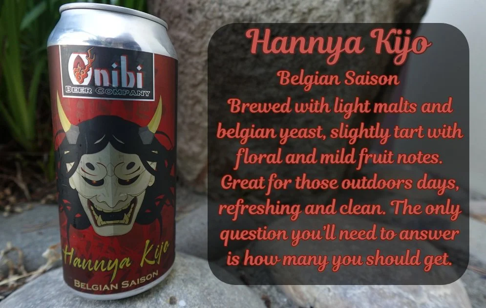 Light malts, Belgian yeast
Tart, Floral and Fruity
This refreshing Saison is perfect for sipping! #onibibeercompany #hanyakijo #belgiansaison