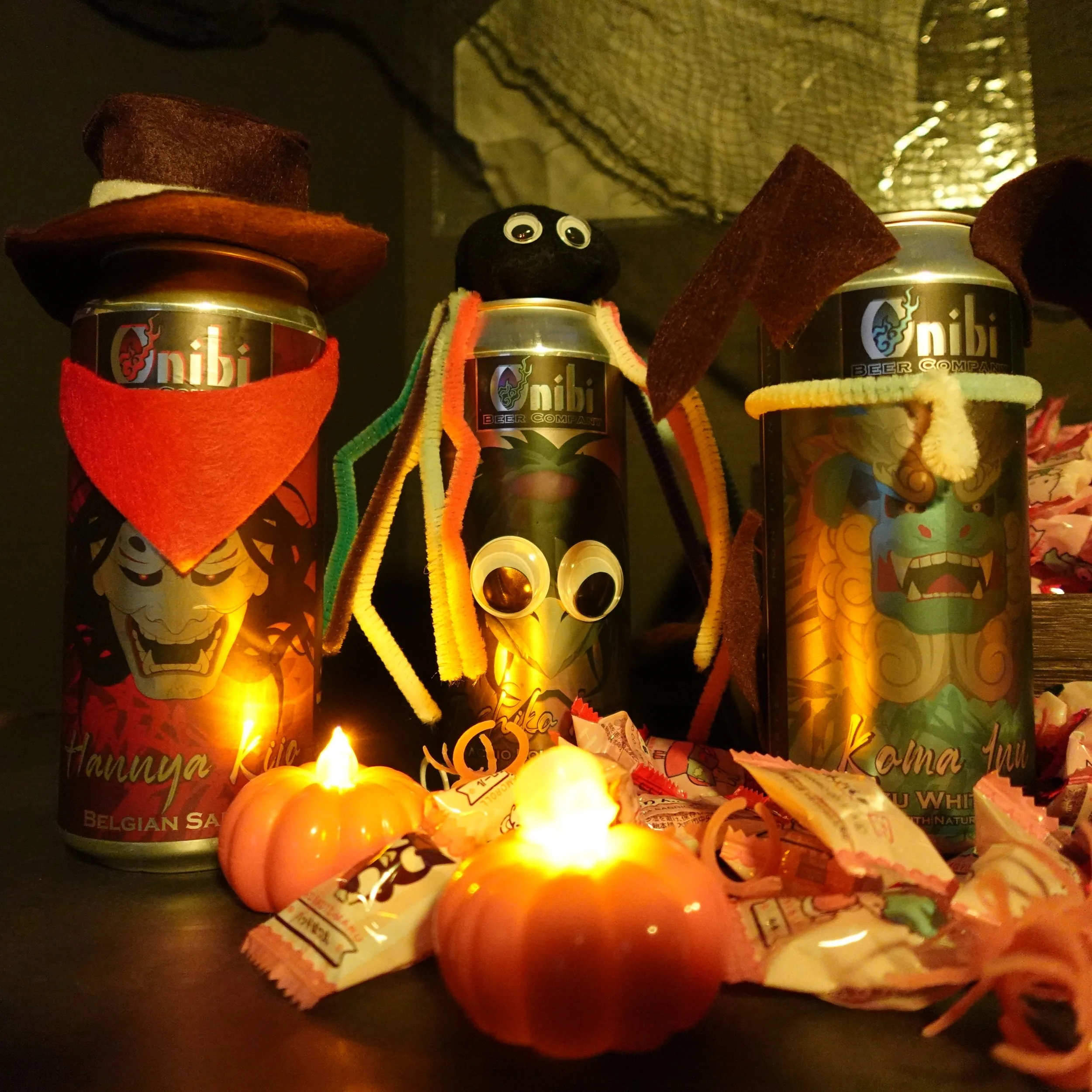 We're dressed in our Halloween best! Who's outfit is YOUR favorite? #onibibeercompany #beer #halloween