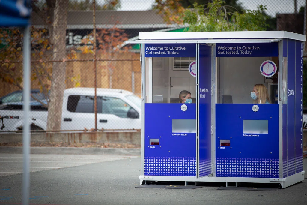  in Spring 2020, Curative Inc. a local biotech startup, looked to develop a mobile Covid testing solution, deployable to communities around the country ASAP.  Human-centered urban design firm, Gehl, came to the OHOH team with the goal of designing an