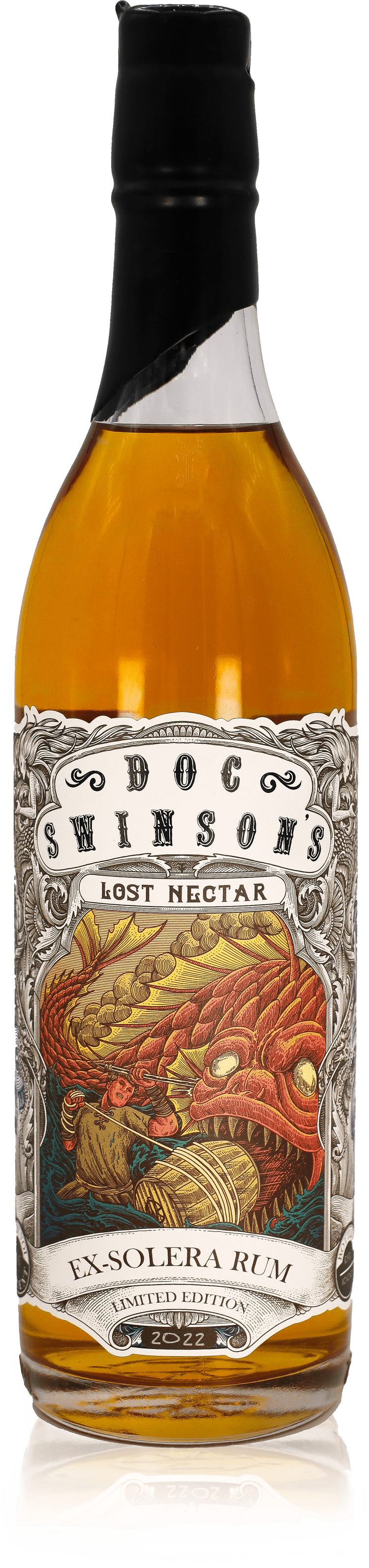 Doc Swinson's Lost Nectar Rum Label
