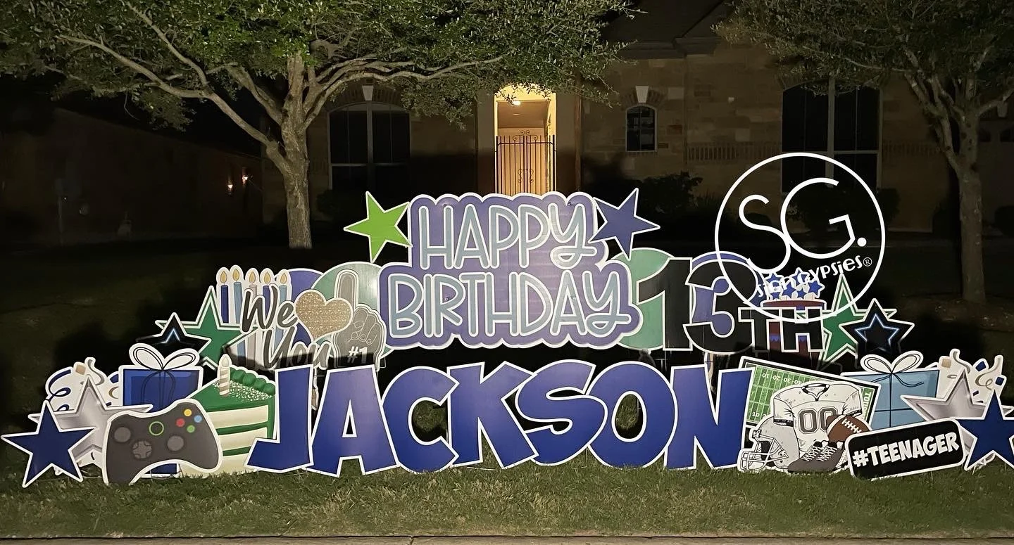 13th Birthday Yard Sign