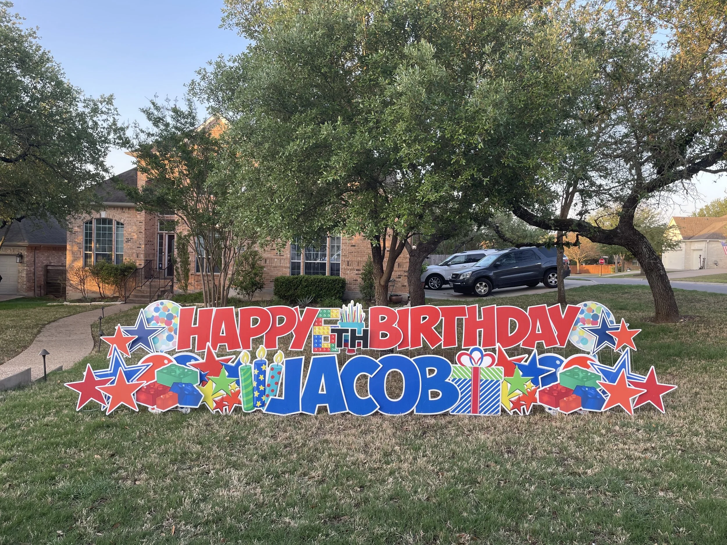 Boys Birthday Yard Sign
