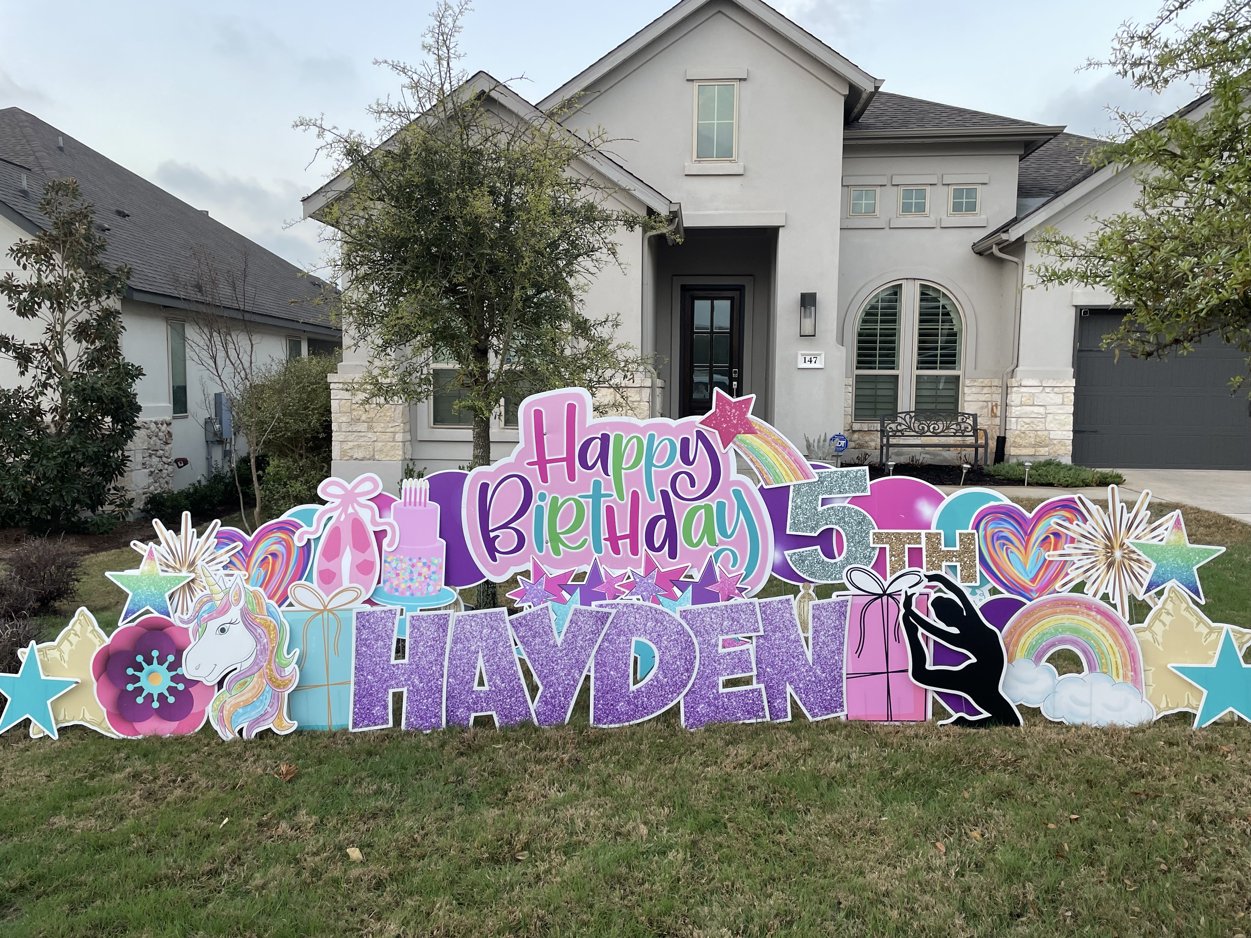 Girl Birthday Yard Sign