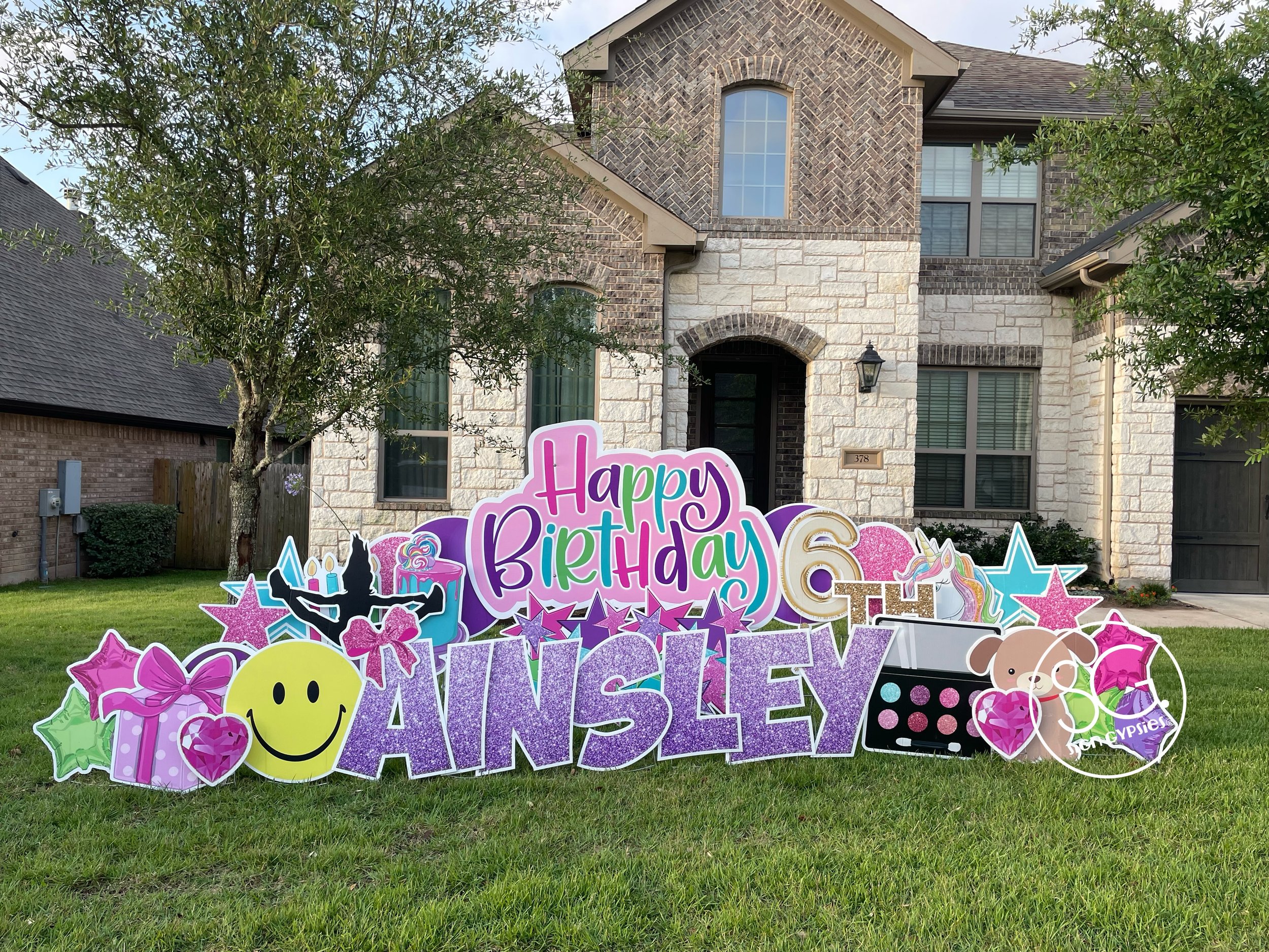 Girl Birthday Yard Greeting