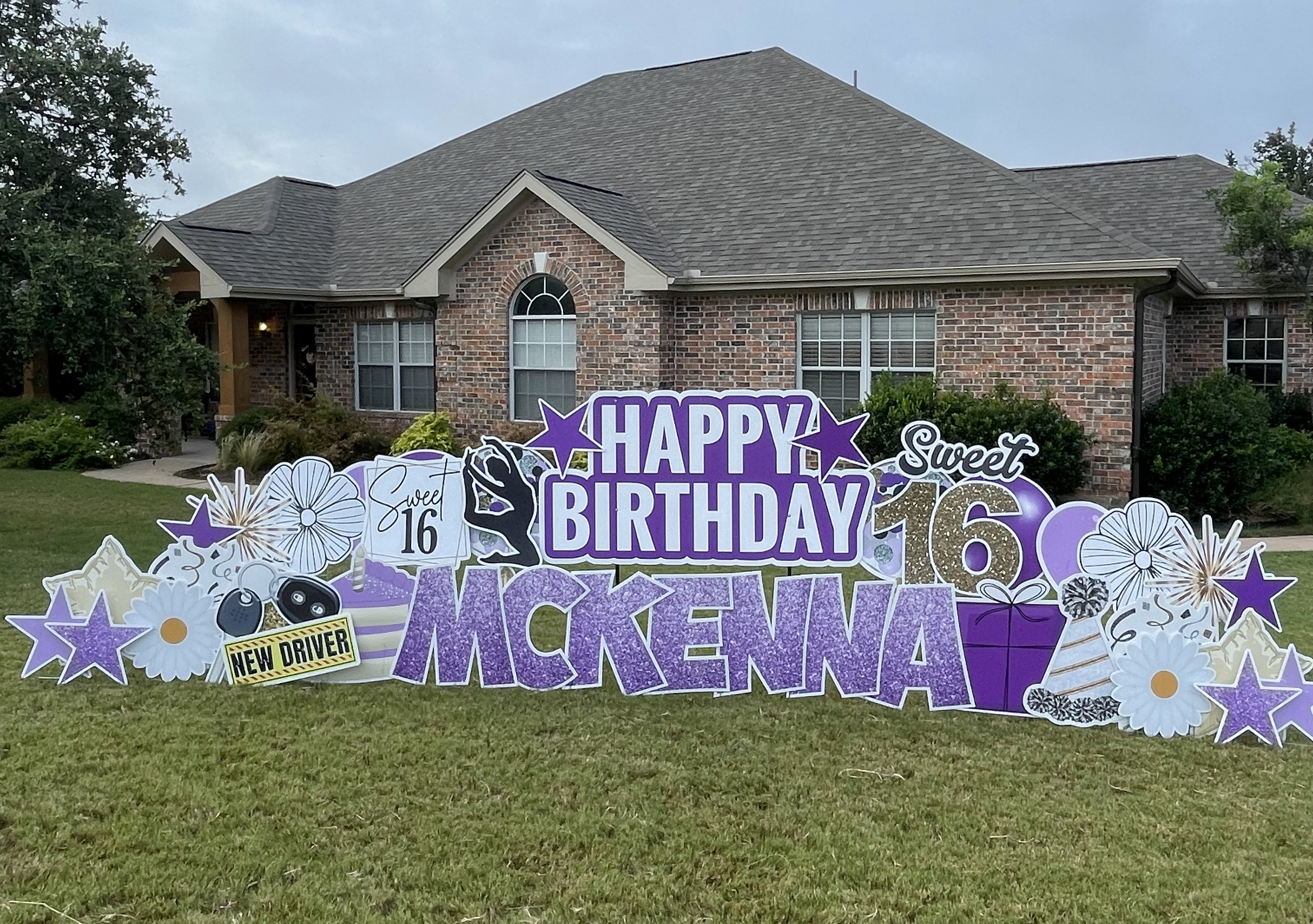 Sweet 16 Birthday Yard Sign