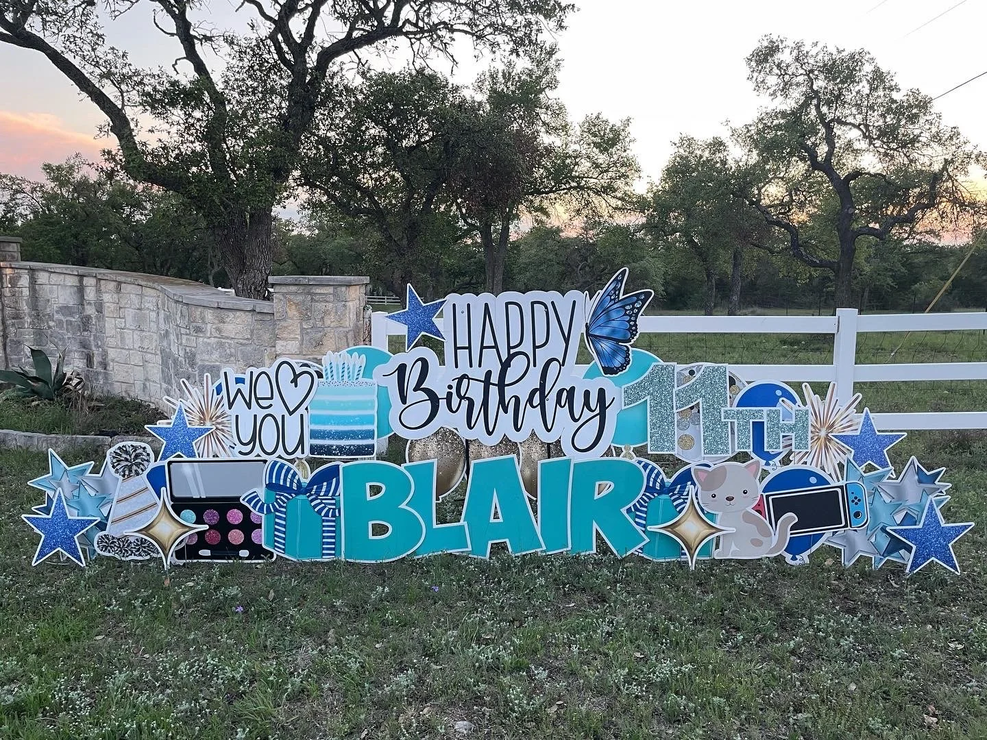 Girl Birthday Yard Sign