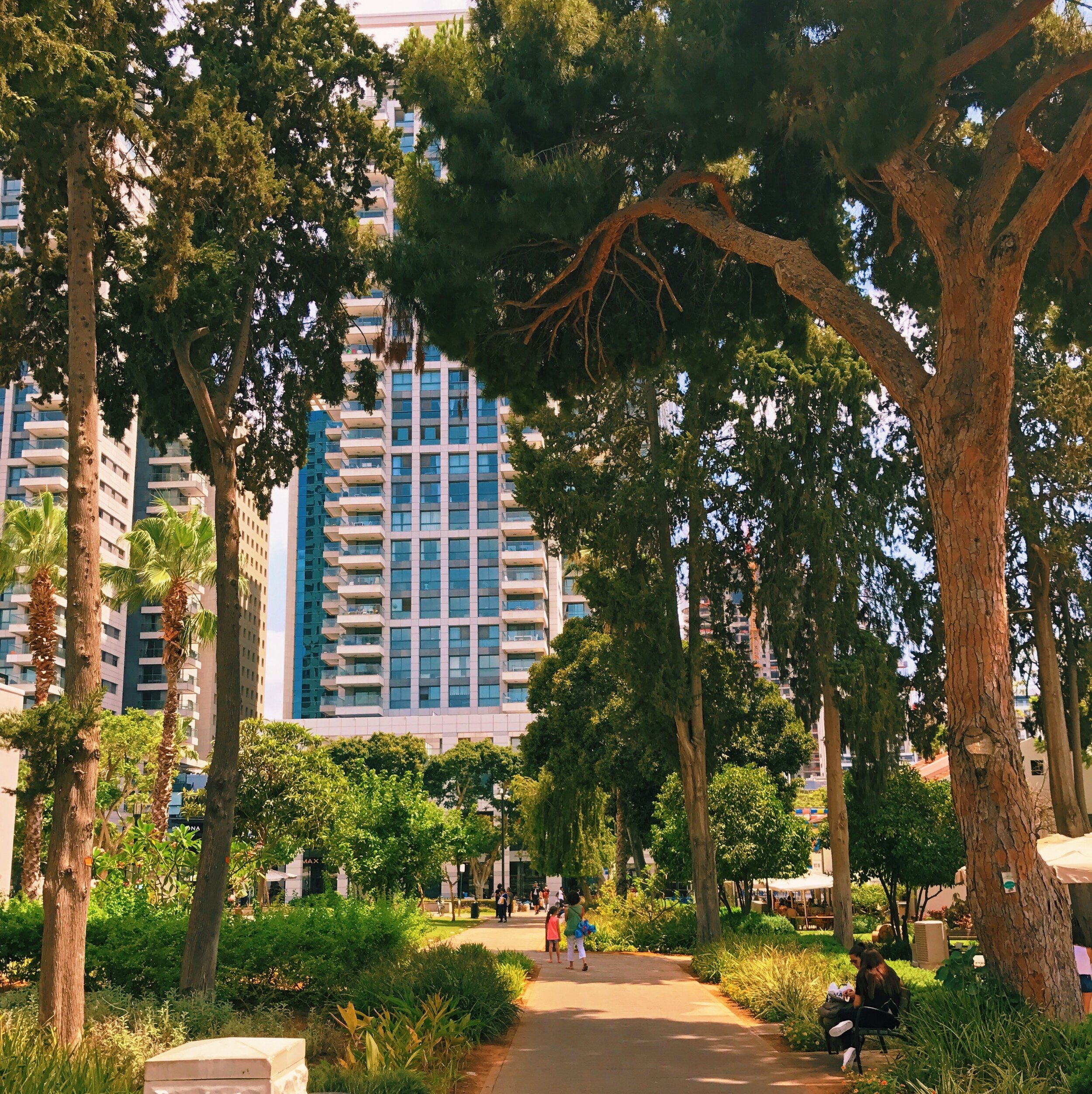 Sarona neighborhood in Tel Aviv