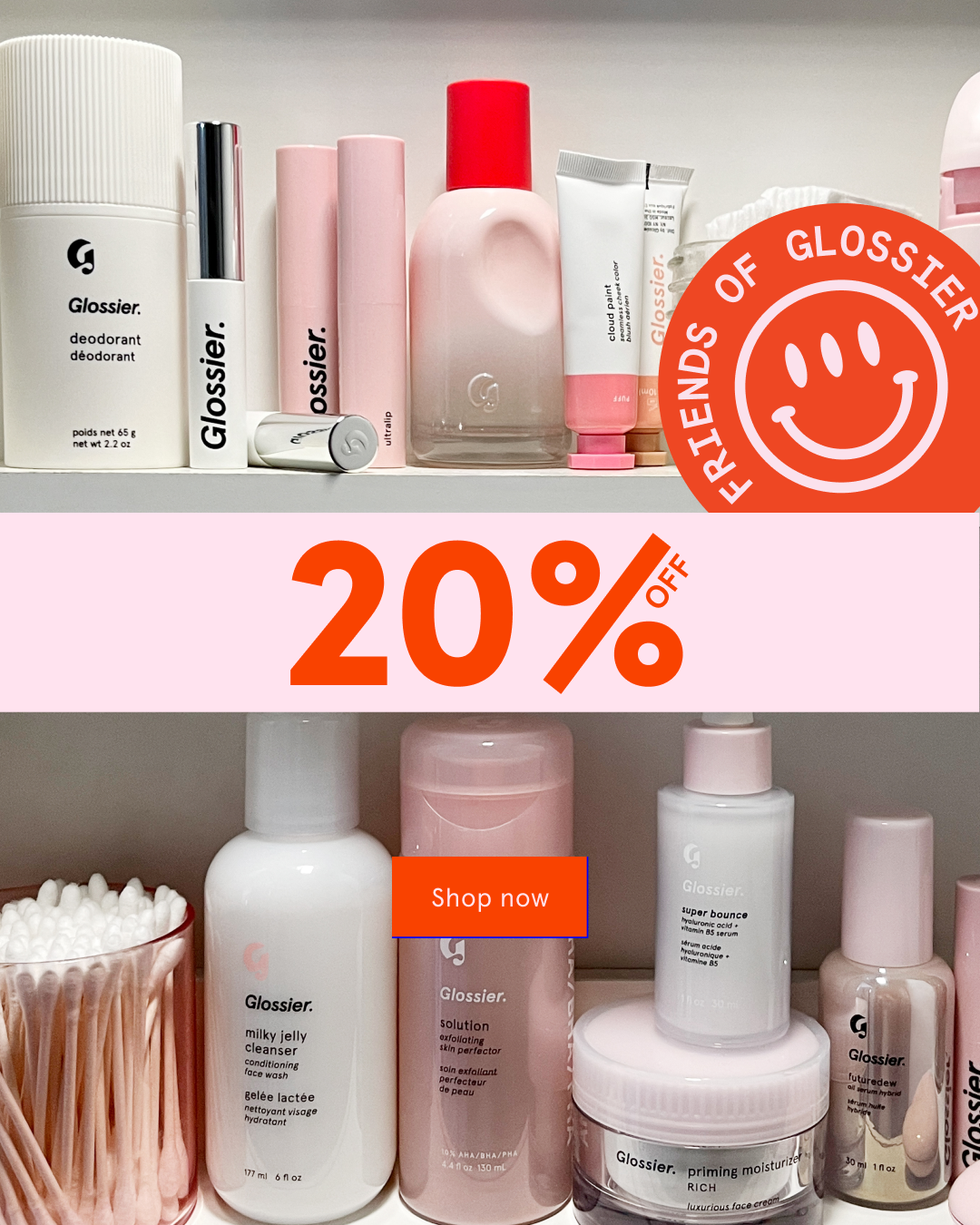 Friends of Glossier Sale Identity