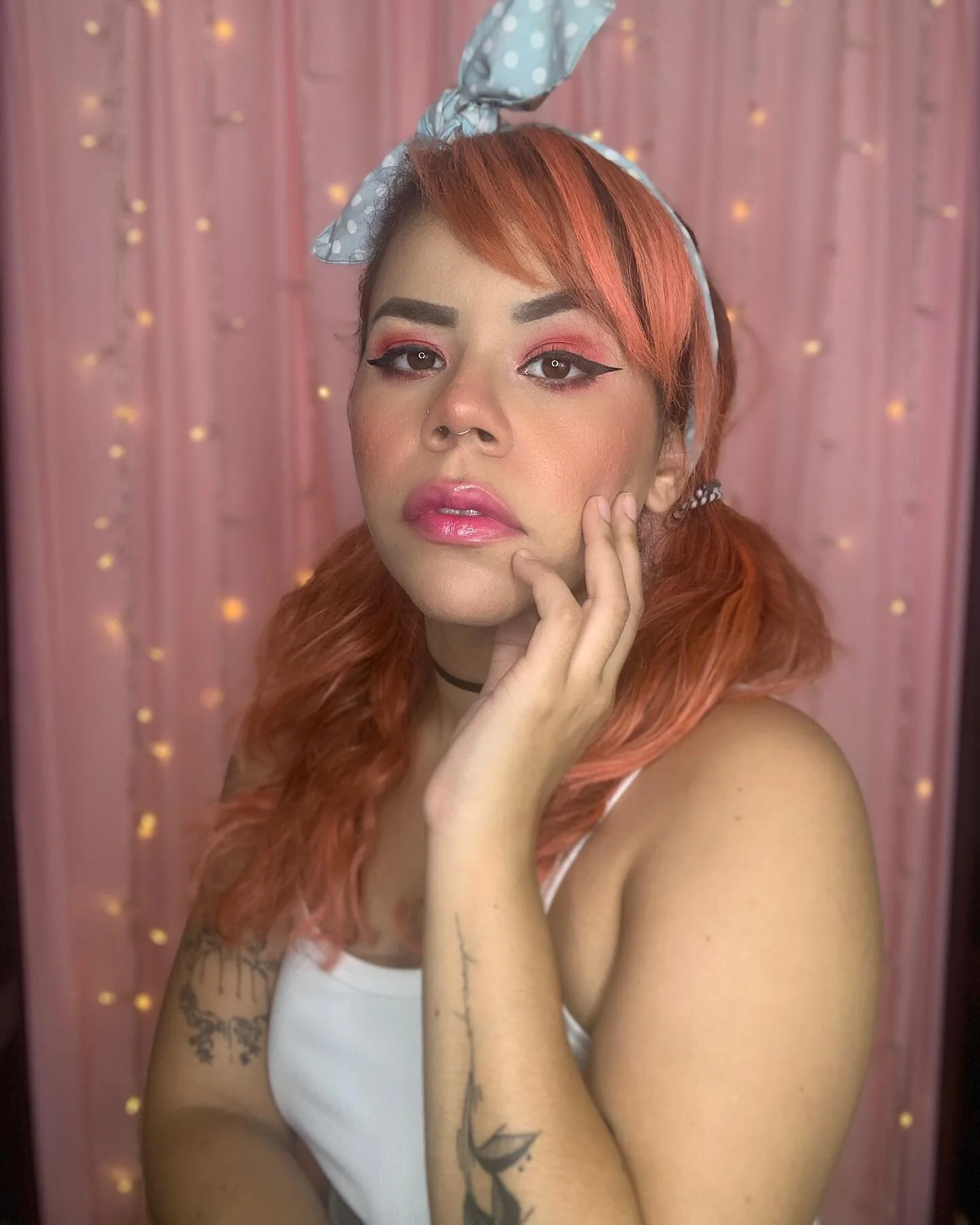 🌸Maquillaje egirl🌸
🌱

Productos Usados/Products used:

Face: - @nyxcosmetics / @nyxcosmetics_pr Born To Glow! In Medium Olive
- @milanicosmetics / @milanicosmeticspr Blush in Luminoso

Eyes: - @glamlite Street Taco Palette (también como rubor/ al