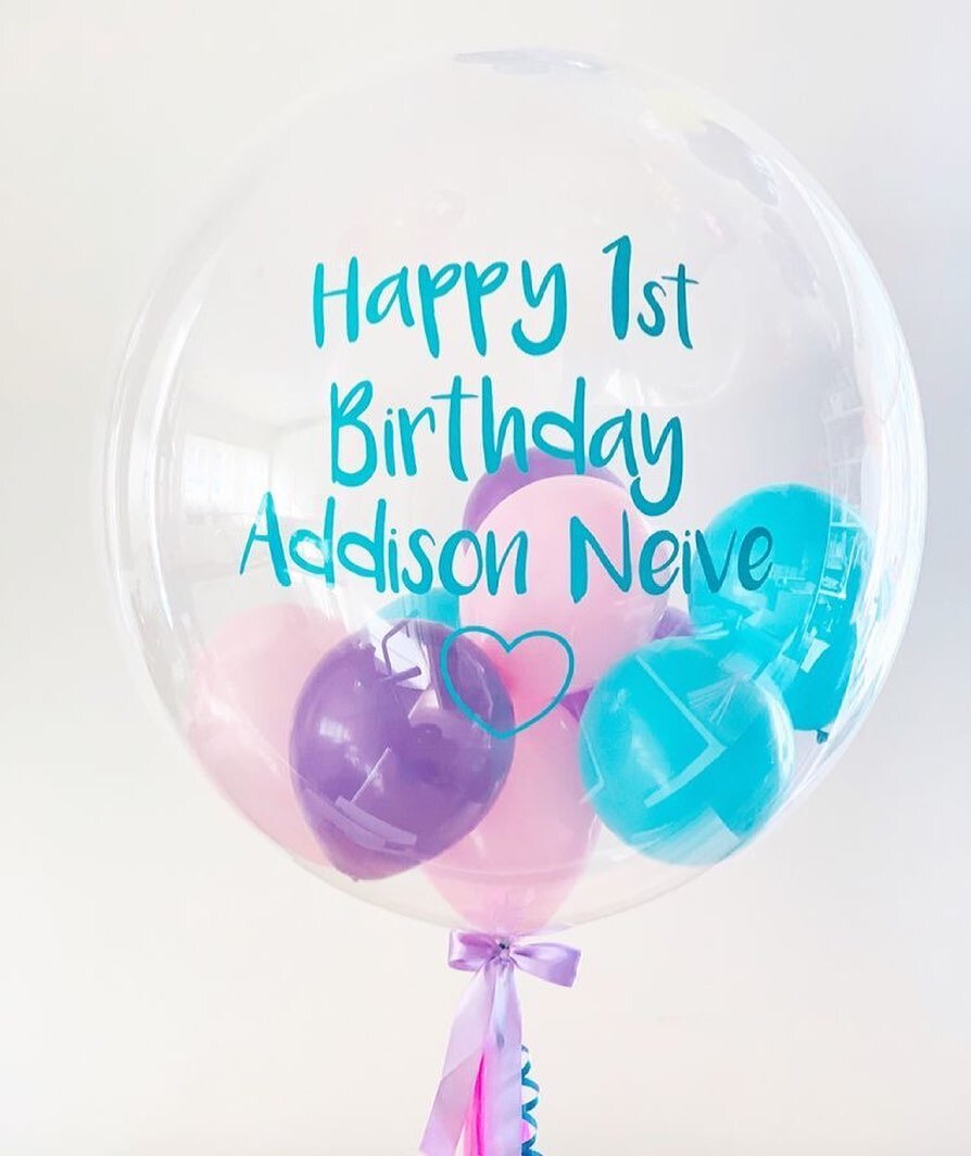 MAXI BUBBLE + Make it personal + add mini balloons

&bull;

&bull;

&bull;

&bull;

#bubbleballoons #customballoons #kwballoons #kwawesome #guelphballoons #guelphcustomballoons #kitchenerballoons #waterlooballoons #clearballoons #personalballoons #pe