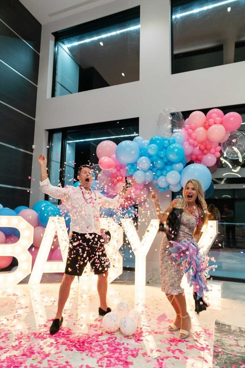 Baby Boy or Girl Gender Reveal Garland