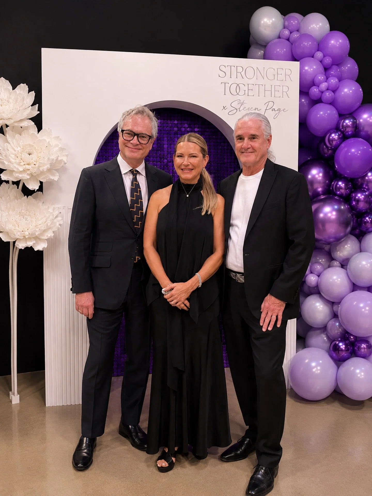 Three powerhouses. One unforgettable evening.

Pictured here with Ian Cook and Steven Page, Tracy Valko helped bring together a community united by a common purpose: supporting mental health and housing initiatives in our region.

The Stronger Togeth