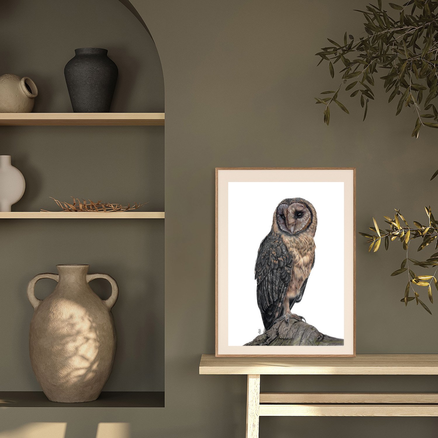 Tasmanian Masked Owl (Limited Edition Print) — Natalie Eslick