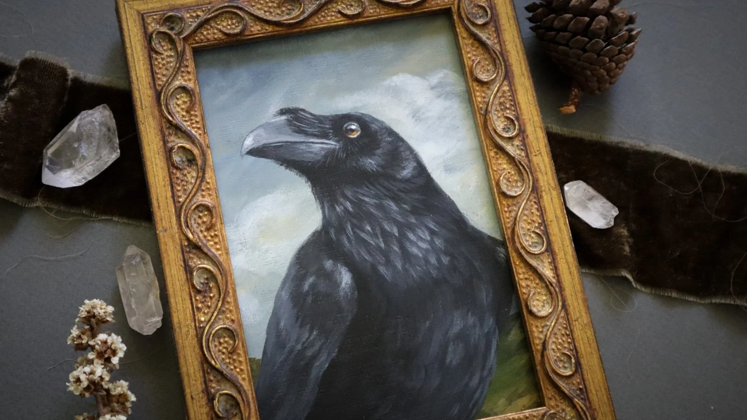 Australian Fine Artist Natalie Eslick enchanted raven owl-12.JPG