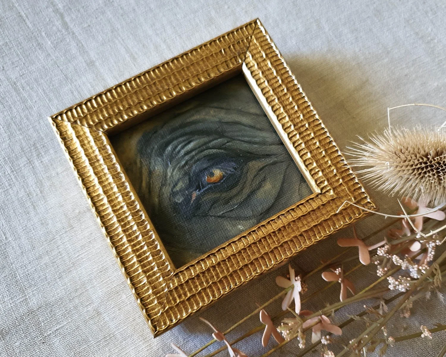 Australian Artist Natalie Eslick Oil Painting Eye Miniatire-13.JPG