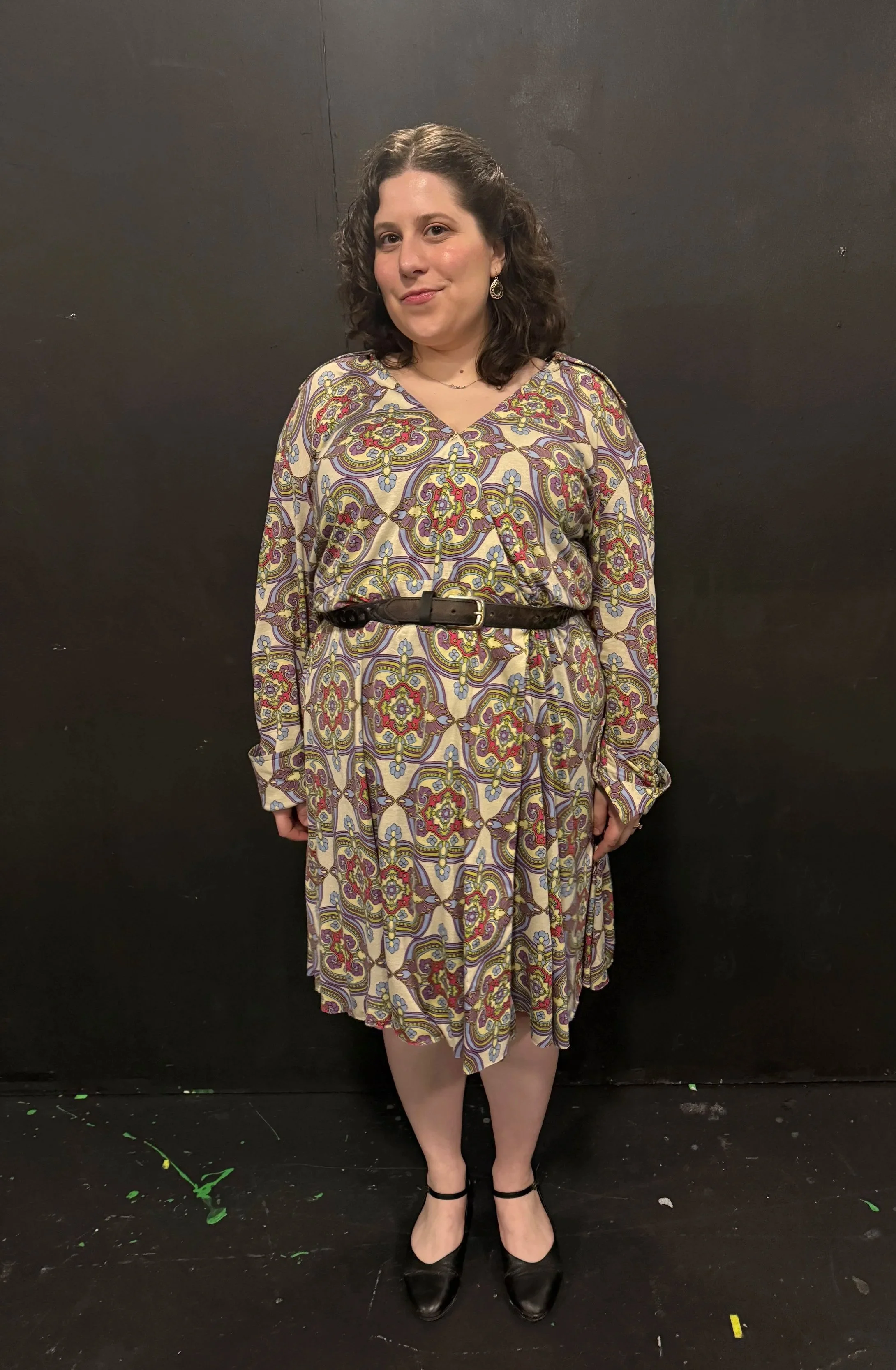 Custom handmade 1970s Diane von Furstenburg wrap dress recreation for the character of Jenny.