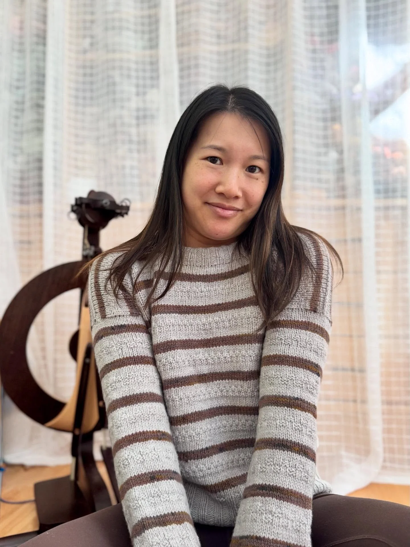 *weather drops below 65*
Knitter: throws on sweater 

I finished this preview knit for @woolberryfiberco a bit ago but finally got a decent picture. I knit this up in her Rambouillet DK base, which is delightfully squishy and blocks out incredibly so