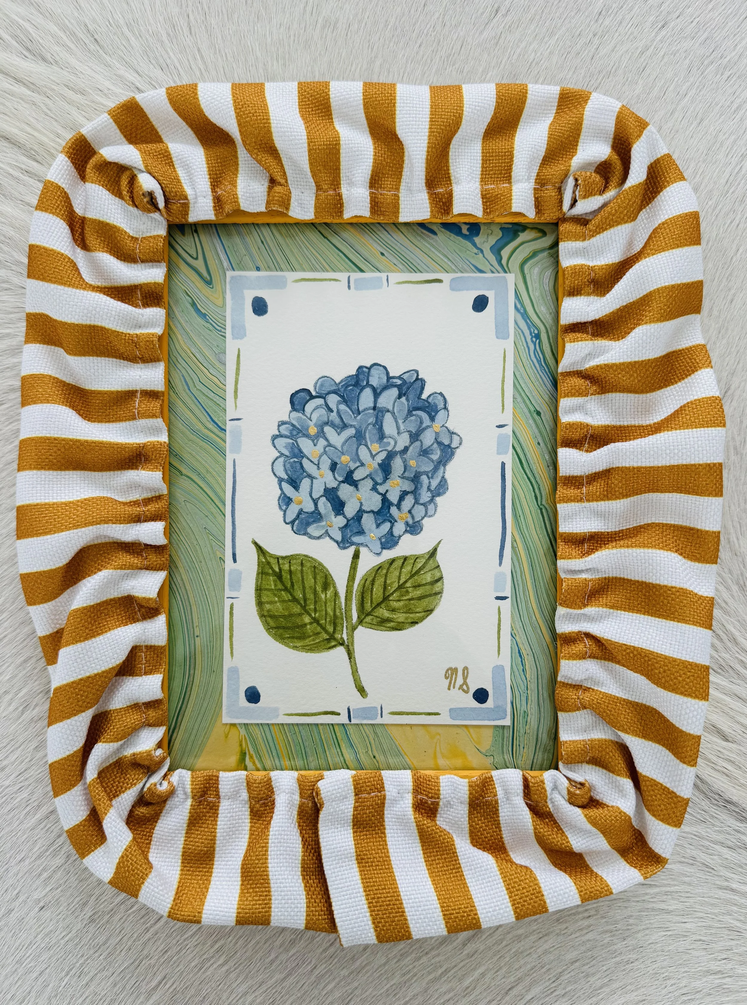 Mustard & White Ruffle